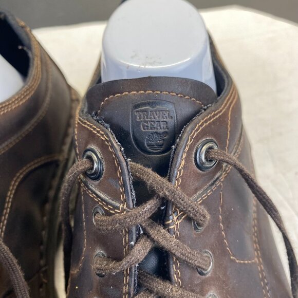 Timberland Men\'s Brown Ortholite Leather Dress Shoes 1828 Size 14M Comfort main image 4